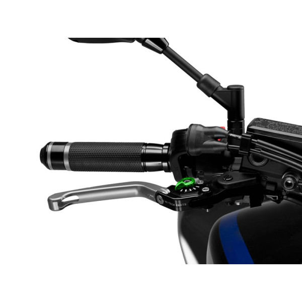 Puig Folding V3 Brake (Silver Lever With Blue Selector) Green